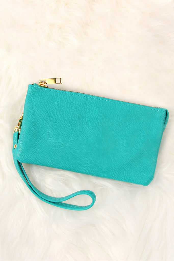 005 - LEATHER WALLET WITH DETACHABLE WRISTLET