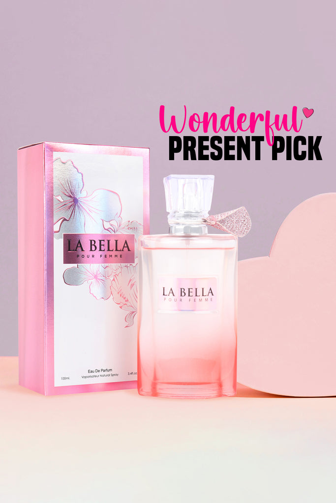 LA BELLA  SPRAY PERFUME EAU DE PARFUM FOR WOMEN - 100ML/3.4 FL.OZ.
