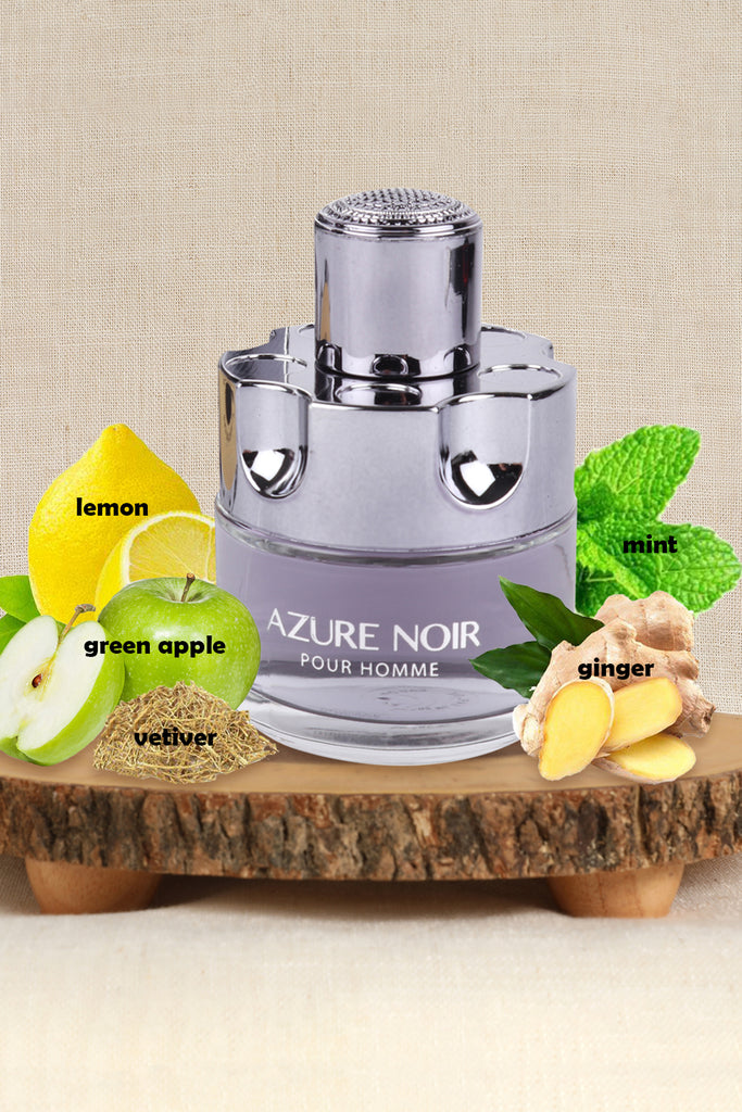 AZURE NOIR SPRAY COLOGNE EAU DE TOILETTE FOR MEN - 100ML/3.4 FL.OZ.