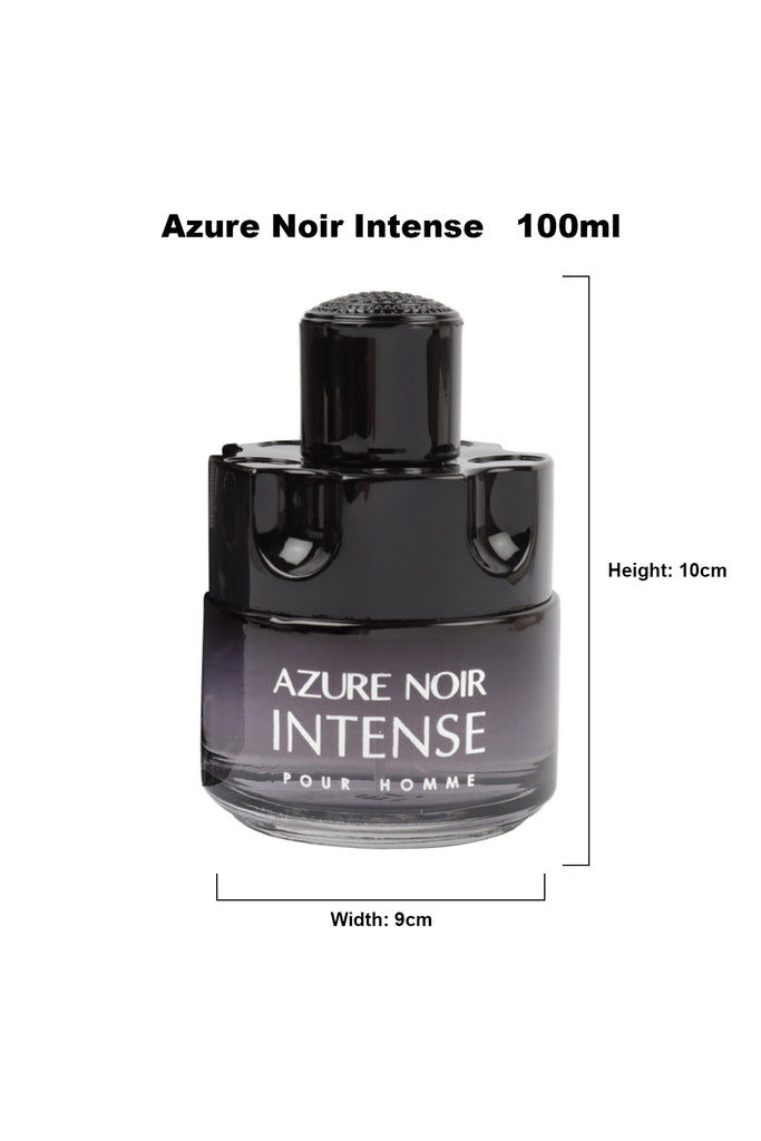 Azure Noir Intense Spray Cologne Eau De Toilette For Men - 100ml/3.4 fl.oz.