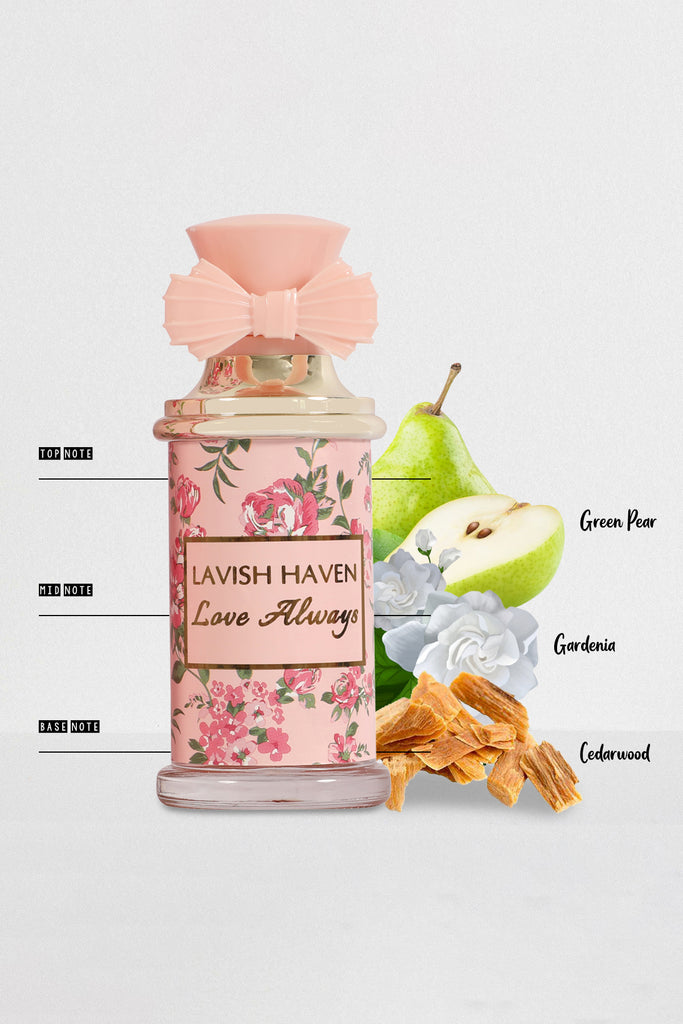 LAVISH HAVEN LOVE ALWAYS SPRAY PERFUME EAU DE PARFUM FOR WOMEN - 100ML/3.4 FL.OZ