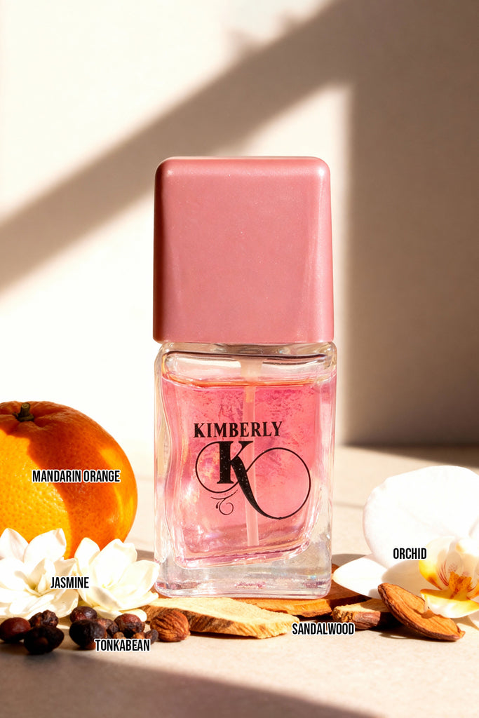 KIMBERLY DISCOVERY TROPICAL PINEAPPLE, SWEET CHERRY, SWEET PEACH, K  SPRAY PERFUME EAU DE PARFUM FOR WOMEN -15ML/0.5FL.OZ. /GIFT SET
