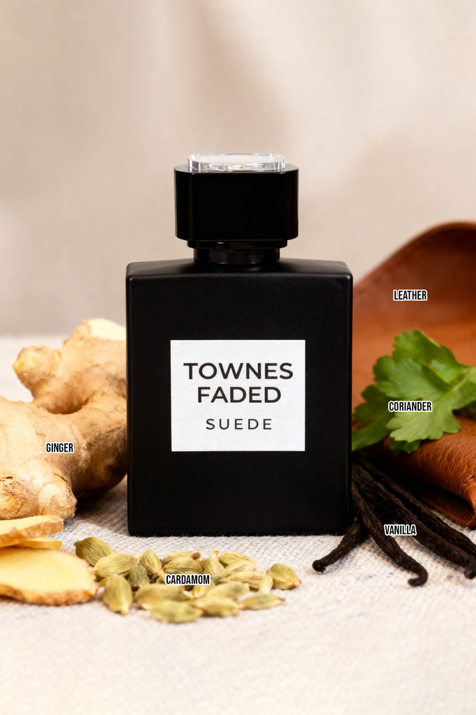 TOWNES FADED SUEDE SPRAY PERFUME EAU DE TOILETTE FOR MEN - 100ML/3.4 FL.OZ.