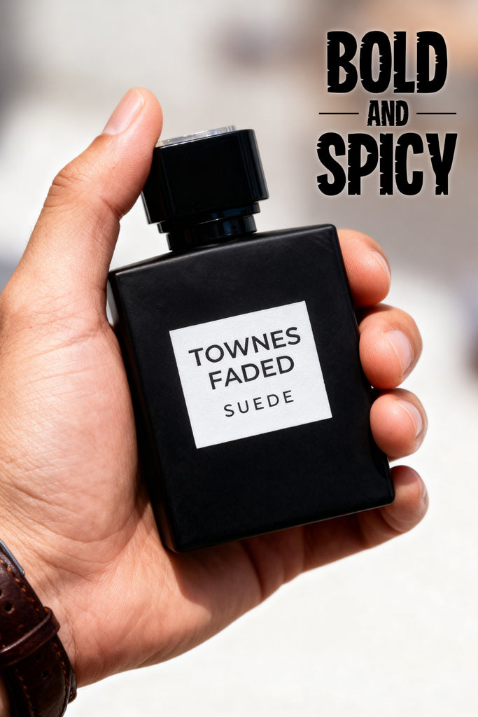 TOWNES FADED SUEDE SPRAY PERFUME EAU DE TOILETTE FOR MEN - 100ML/3.4 FL.OZ.