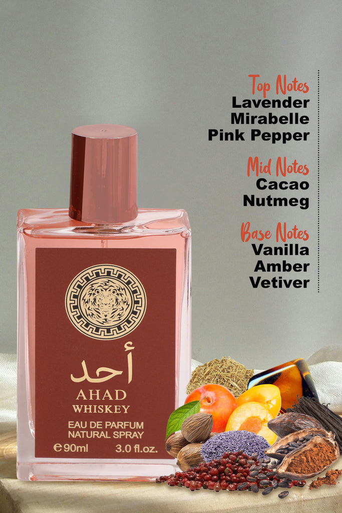 AHAD WHISKEY SPRAY PERFUME EAU DE PARFUM FOR MEN - 90ML/3.0FL.OZ. - Riah Fashion