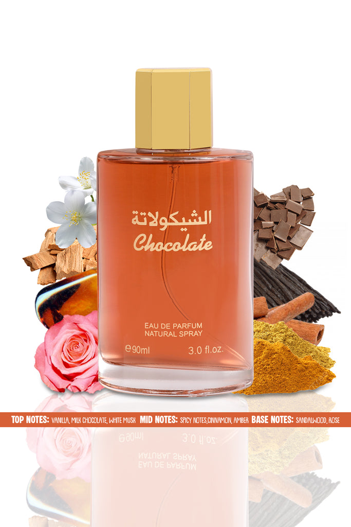 CHOCOLATE SPRAY PERFUME EAU DE PARFUM FOR MEN AND WOMEN - 90ML/3.0FL.OZ. - Riah Fashion