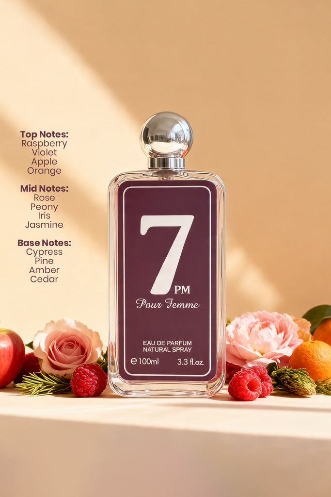 7 PM POUR FEMME SPRAY PERFUME EAU DE PARFUM FOR WOMEN - 100ML/3.4FL.OZ.