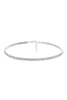 2MM RHINESTONE 2ROW CHOKER NECKLACE
