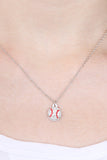 16924WH-S - BASEBALL PENDANT SPORTS CHARM NECKLACE