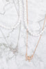 PEARL & BUTTERFLY STATEMENT LAYERED NECKLACE
