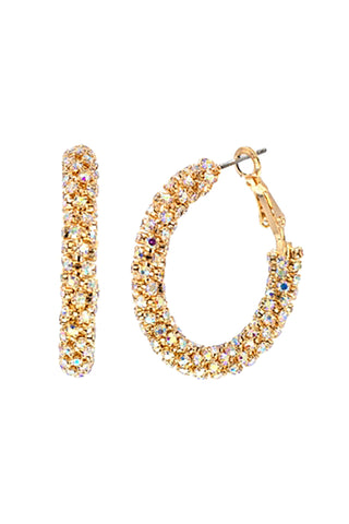 METAL SEQUIN STATEMENT DROP EARRINGS