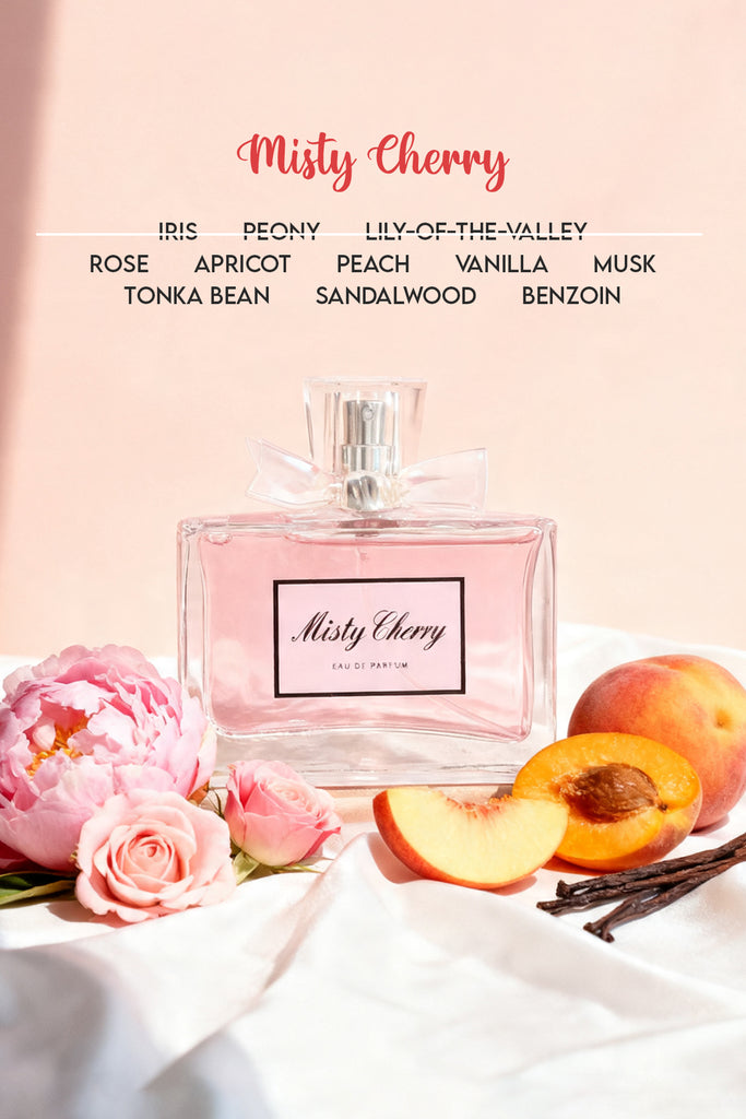 MISTY CHERRY SPRAY PERFUME EAU DE PARFUM FOR WOMEN - 75ML/2.6FL.OZ.