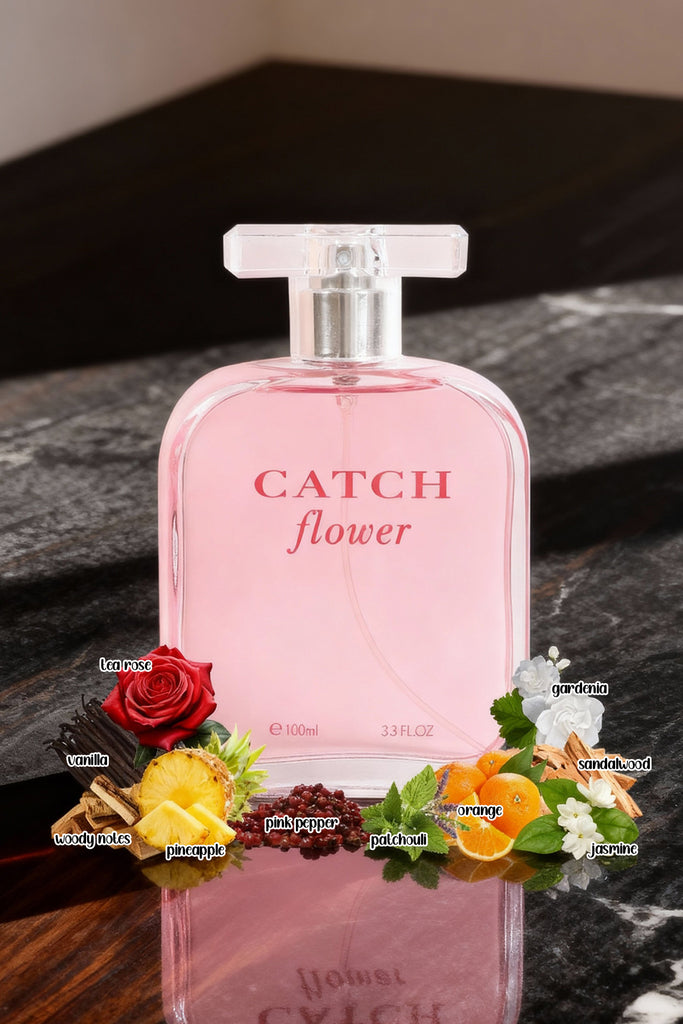 CATCH FLOWER SPRAY PERFUME EAU DE PARFUM FOR WOMEN - 100ML/3.4FL.OZ.