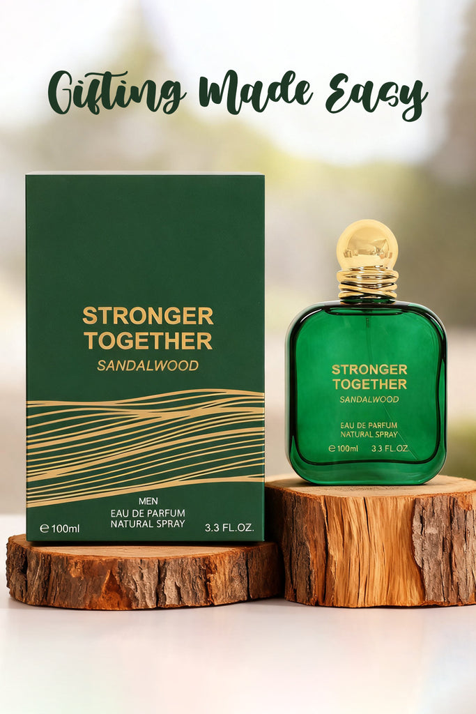 STRONGER TOGETHER SANDALWOOD SPRAY PERFUME EAU DE PARFUM FOR MEN AND WOMEN - 100ML/3.3FL.OZ