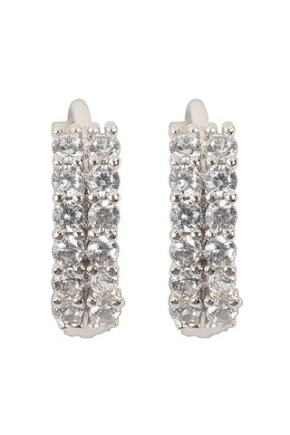 26893 - CUBIC ZIRCONIA PAVE BUTTERFLY STUD EARRINGS