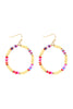 26876 - 35MM RUBBER DISC HOOK EARRINGS