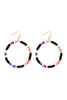 26876 - 35MM RUBBER DISC HOOK EARRINGS