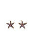 STARFISH ABALONE POST CHARM EARRINGS