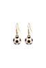 SOCCER BALL EPOXY SPORTS DANGLE HOOK EARRINGS