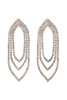 RHINESTONE MOROCCAN DRAPED EARRINGS