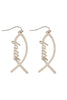 FAITH FISH HOOK EARRINGS