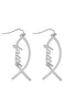 FAITH FISH HOOK EARRINGS