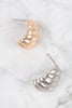 CROISSANT SHAPE POST EARRINGS