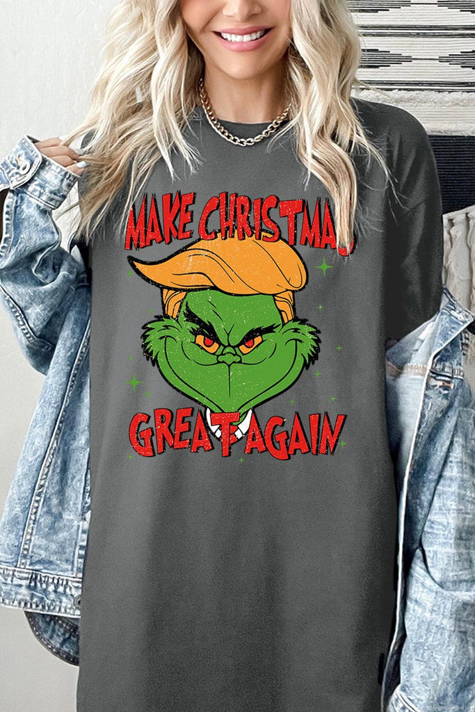 Make Christmas Great Again Trump Graphic Heavy Cotton Tee