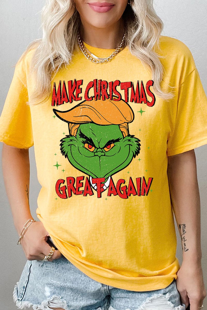 Make Christmas Great Again Trump Graphic Heavy Cotton Tee