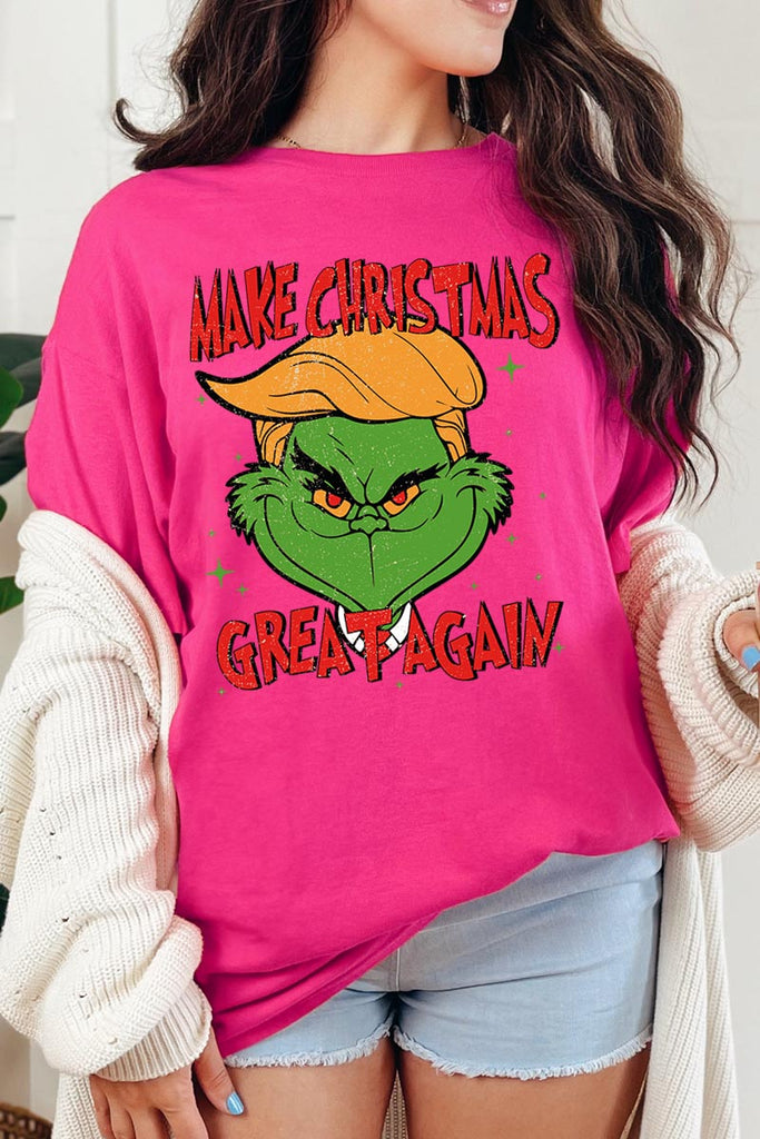 Make Christmas Great Again Trump Graphic Heavy Cotton Tee