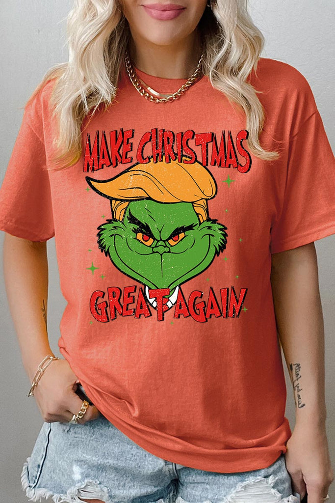 Make Christmas Great Again Trump Graphic Heavy Cotton Tee