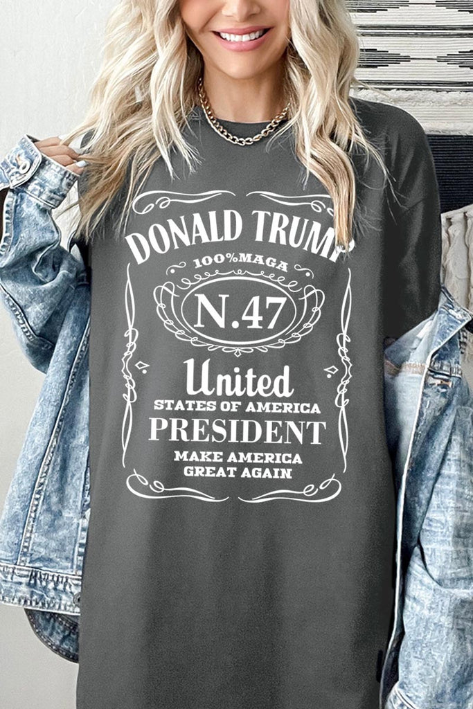 Donald Trump USA President 47 MAGA Graphic Heavy Cotton Tee