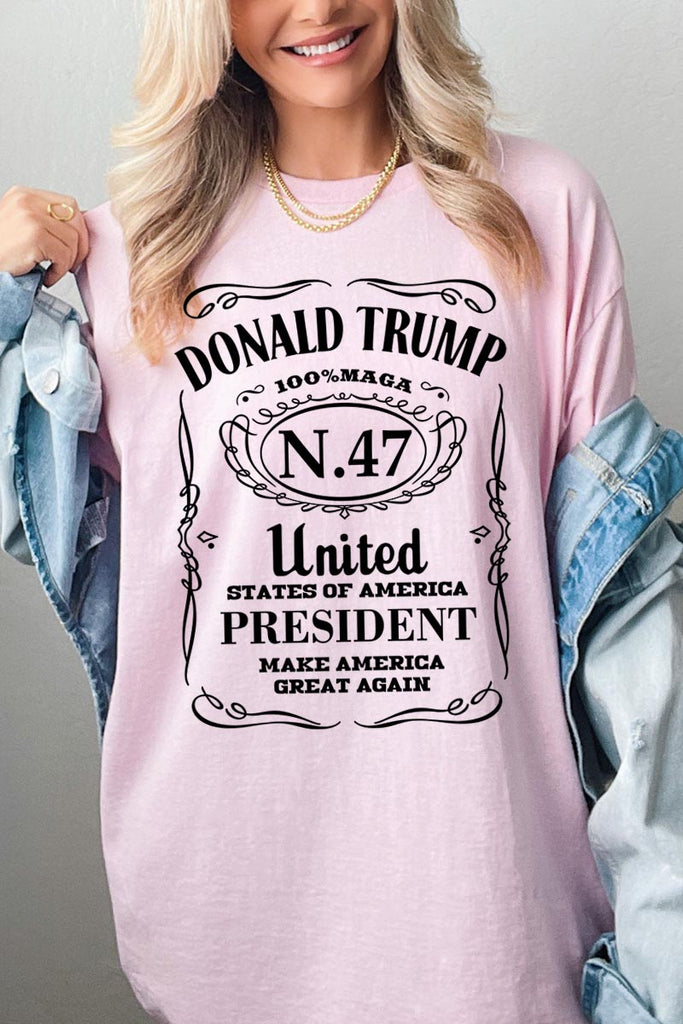 Donald Trump USA President 47 MAGA Graphic Heavy Cotton Tee