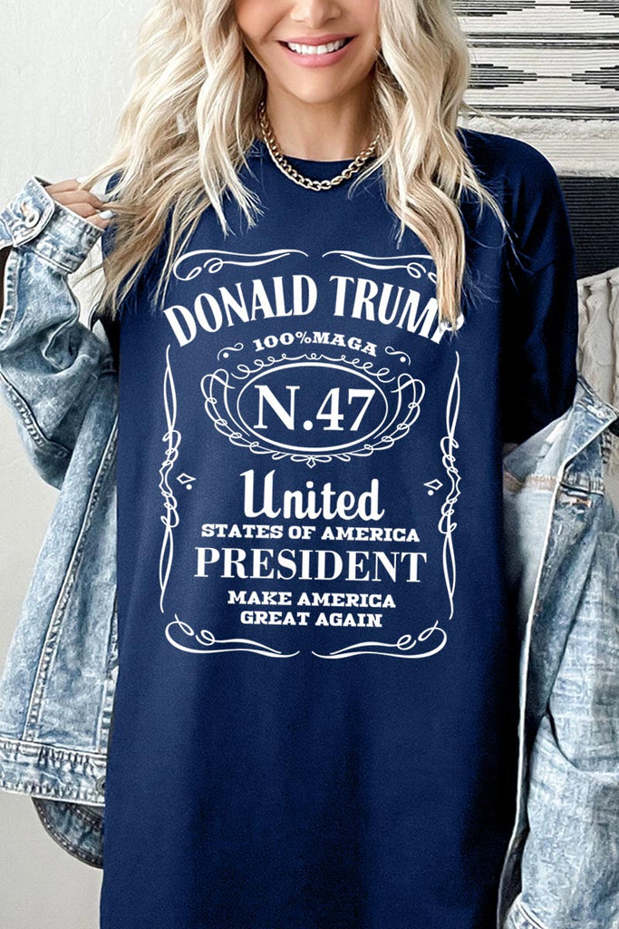 Donald Trump USA President 47 MAGA Graphic Heavy Cotton Tee