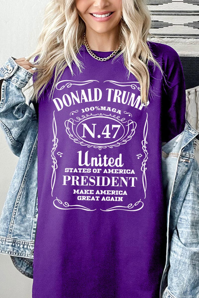 Donald Trump USA President 47 MAGA Graphic Heavy Cotton Tee