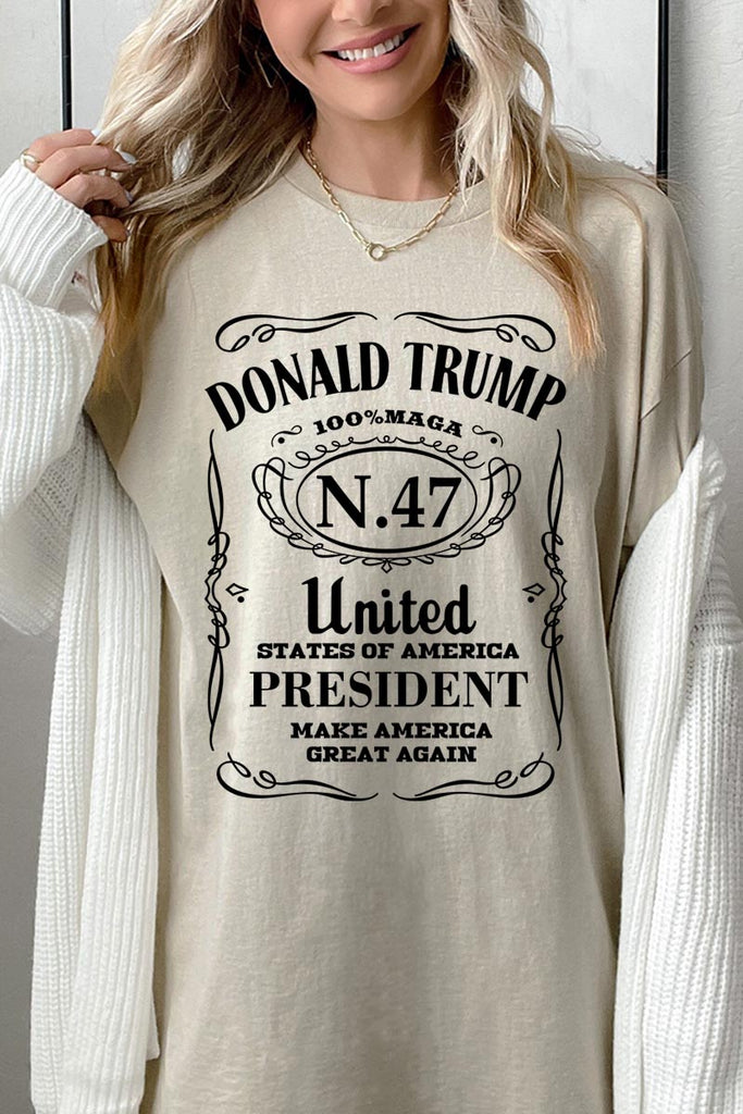 Donald Trump USA President 47 MAGA Graphic Heavy Cotton Tee