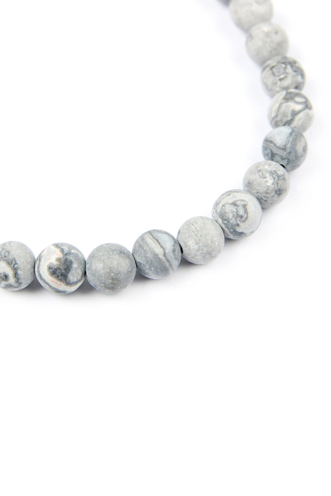 "BELIEVE, HOPE, FAITH" NATURAL STONE STRETCH BRACELET