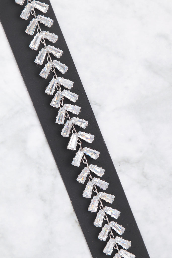 CUBIC ZIRCONIA BAGUETTE TRAIL BRACELET