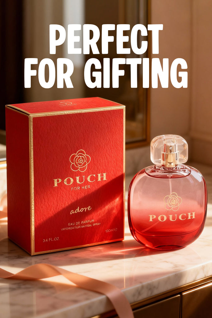 POUCH ADORE SPRAY PERFUME EAU DE PARFUM FOR WOMEN - 100ML/3.4FL.OZ.