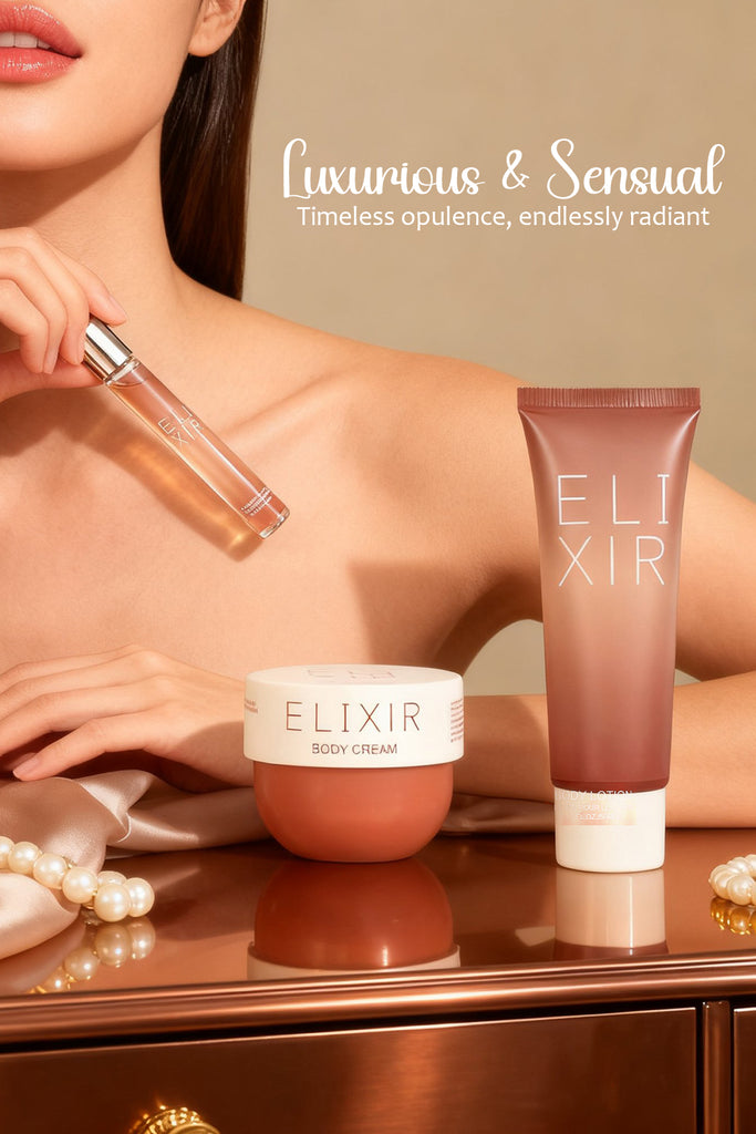ELIXIR 3 PIECE PERFUME GIFT SET FOR WOMEN – EAU DE PARFUM, BODY LOTION & BODY CREAM