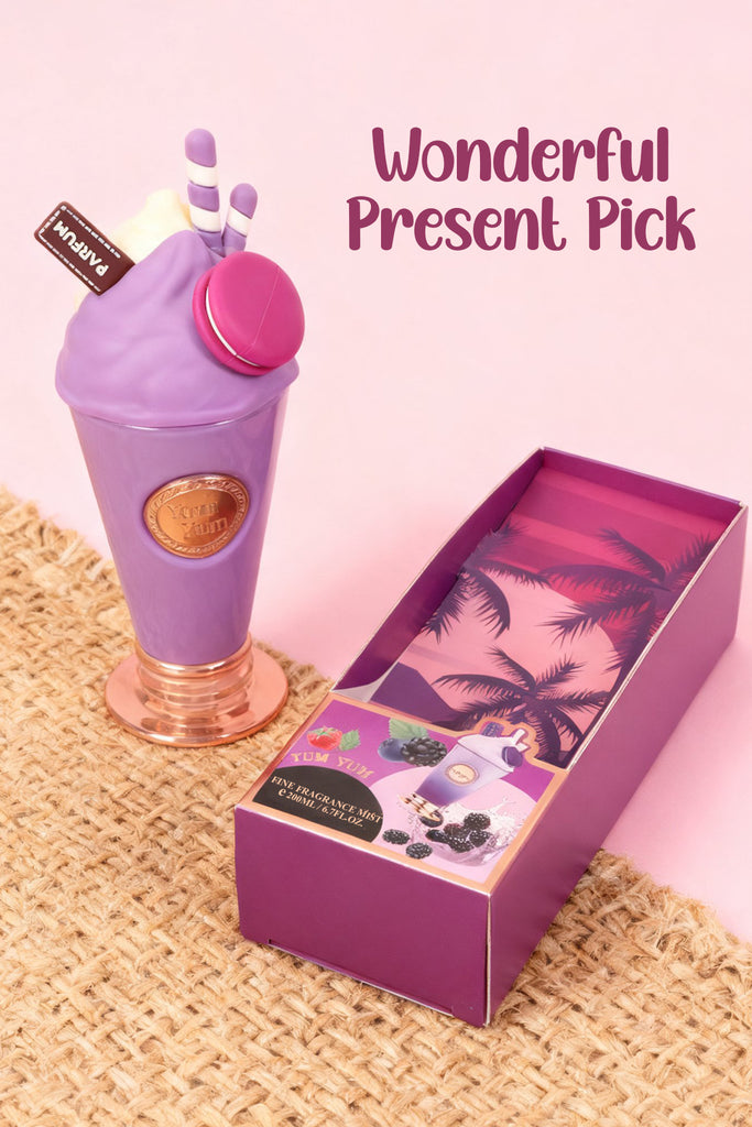 ICE CREME PURPLE SPRAY PERFUME FINE FRAGRANCE MIST FOR WOMEN - 200ML/6.7FL.OZ.