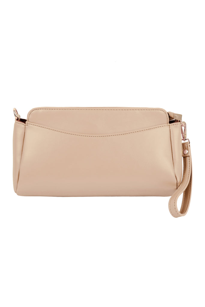 CONVERTIBLE LEATHER CROSSBODY/POUCH BAG