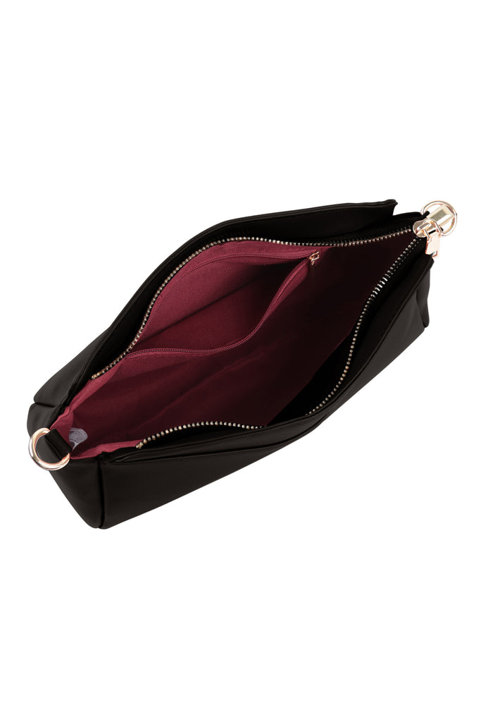 CONVERTIBLE LEATHER CROSSBODY/POUCH BAG