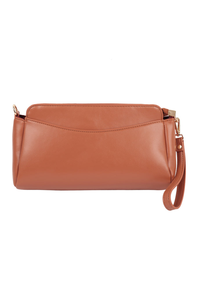 CONVERTIBLE LEATHER CROSSBODY/POUCH BAG