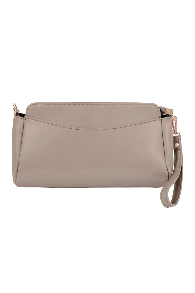 CONVERTIBLE LEATHER CROSSBODY/POUCH BAG