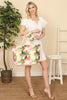 TROPICAL BIRD PRINT TOTE BAG WITH MATCHING WALLET
