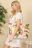 TROPICAL BIRD PRINT TOTE BAG WITH MATCHING WALLET