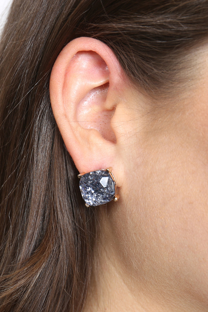 AE0333-GLITTER EPOXY STUD EARRINGS