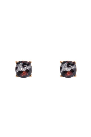 DIAMOND SHAPE WOOD MULTI COLORED DROP EARRINGS