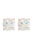 PAVE RHINESTONES EPOXY STUD EARRINGS
